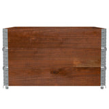 Garden Planter Brown 100x100 cm Solid Wood Pine 3295434
