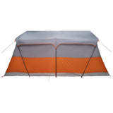 Family Tent with Roof Grey and Orange 487 x 340 x 216 cm 42028675
