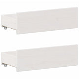 Bookcase Bed without Mattress White 160x200 cm Solid Wood Pine 3308916