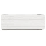 Garden Planter White 70x70x26.5 cm Solid Wood Pine 847304