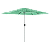 Garden Parasol with Steel Pole Green 300x200x250 cm 4005095