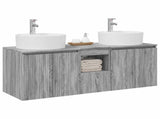 Bathroom Cabinet Set 3 pcs Grey Sonoma 49.5 x 44.5 x 65 cm 3405683