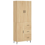 Highboard Sonoma Oak 69.5x34x180 cm Engineered Wood 3195918