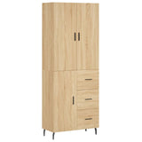 Highboard Sonoma Oak 69.5x34x180 cm Engineered Wood 3195918