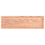 Bathroom Countertop Light Brown 100x30xcm Treated Solid Wood 3156127
