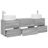 Bathroom Furniture Set 3 pcs Grey Sonoma 49.5 x 44.5 x 65.5 cm 3405944