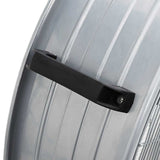 Drum Fan with Wheel Silver 79 x 37 x 82 cm Aluminium 42001424