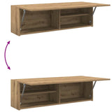 ZNTS Bathroom Wall Cabinet Artisan Oak 100x25x30 cm Engineered Wood 860102