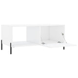 Coffee Table High Gloss White 90x50x40 cm Engineered Wood 829222