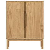 Sideboard FLORO Wax Brown 70 x 30 x 70.5 cm Solid Pine Wood 42011247