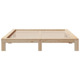 Bed Frame without Mattress 200x200 cm Solid Wood Pine 3308726