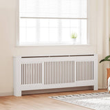 Engineered Wood Radiator Cover White 205 cm 325547