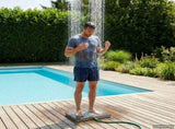 Garden Floor Shower WPC and Stainless Steel 201 Anthracite 42031215
