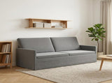 3 Seater Sofa Dark Grey 190 x 81 x 82 cm Velvet 42041121