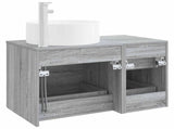 Bathroom Furniture Set 2 pcs Grey Sonoma Engineered Wood 3404013