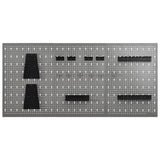 145351 Wall-mounted Peg Boards 3 pcs 40x58 cm Steel
