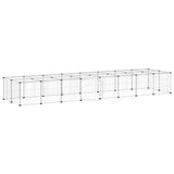36-Panel Pet Cage with Door Black 35x35 cm Steel 3114060