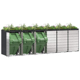 Wheelie Bin Storage for 6 Bins Anthracite 408 x 77.5 x 121.5 cm 3394787