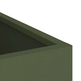 Garden Planter Olive Green 32 x 32 x 40 cm Cold-rolled Steel 876346