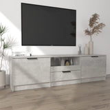 TV Cabinet Concrete Grey 140x35x40 cm Engineered Wood 811452