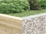 Trapezium Gabion Raised Bed Galvanised Steel 150x20x100 cm 145654