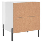 Bedside Cabinets 2 pcs High Gloss White 40x35x47.5 cm Engineered Wood 827329