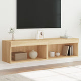 TV Cabinets with LED Lights 2 pcs Sonoma Oak 60x30x30 cm 837132