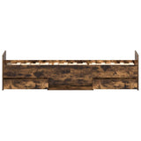 Bed Frame without Mattress Smoked Oak 90x200 cm 3203807