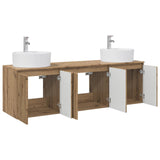 Bathroom Cabinet Set 3 pcs Artisan Oak 49.5 x 44.5 x 65 cm 3405676