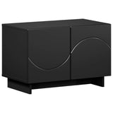 TV Stand 60 x 34.5 x 40 cm Black Engineered Wood 8011559