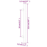 Cabinet Handles 20 pcs Bronze 160 mm Stainless Steel 3203614