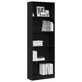 Bookshelf Black Oak 60 x 24 x 176 cm Engineered Wood 862468