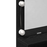 Dressing Table Black Oak 80 x 41 x 134.5 cm Engineered Wood 871539