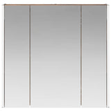 Bathroom Mirror Cabinet Smoked Oak 63.5 x 15.5 x 60.5 cm 889251