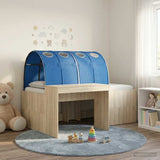 Bed with Tunnel 3 pcs Artisian Oak and Blue Engineered Wood 3423661