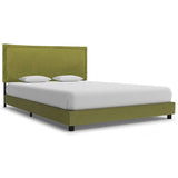 Bed Frame without Mattress Green Fabric 135x190 cm Double 281174