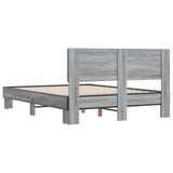 Bed Frame without Mattress Grey Sonoma 135x190 cm Double 3280210