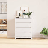 Chest of Drawers with Drawer Drammen White 76.5 x 40 x 91 cm 42003053