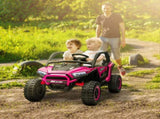 2 Seater 24V 7AH Ride on Truck, Battery Powered Electric Ride On Car w/ Remote, Suspension, 3 T3398P422394