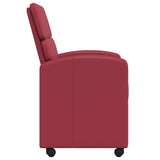 Dining Chairs with Wheels 2 pcs Wine red 58 x 65 x 98 cm 42017887