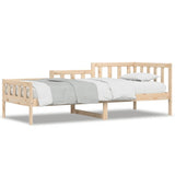 ZNTS Day Bed without Mattress 90x190 cm Single Solid Wood Pine 840373