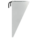 Hanging Hay Feeder Silver 61 x 33 x 66 cm Galvanised Steel 874635