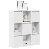 Bookcase White 89x24x101.5 cm Engineered Wood 860400