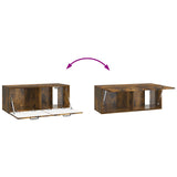 Wall-Mounted TV Cabinet Smoked Oak 78.5 x 31 x 30 cm 898720