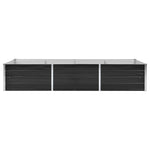 ZNTS Garden Raised Bed Anthracite 240x80x45 cm Galvanised Steel 45727