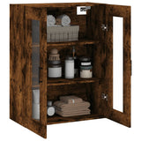 Wall Mounted Cabinet Smoked Oak 69.5x34x90 cm 828489