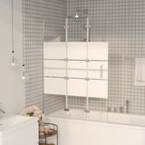 Folding Shower Enclosure ESG 100x140 cm White 150738