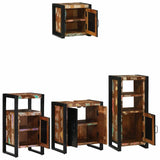 Bathroom Furniture Set 4 pcs Multicolour Solid Reclaimed Wood 3305647