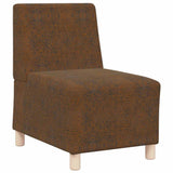Modular Sofa Unit Armless Brown 55 x 74 x 82 cm 4108508
