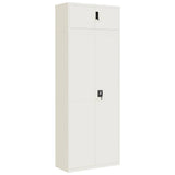 File Cabinet White 90x40x240 cm Steel 3188315